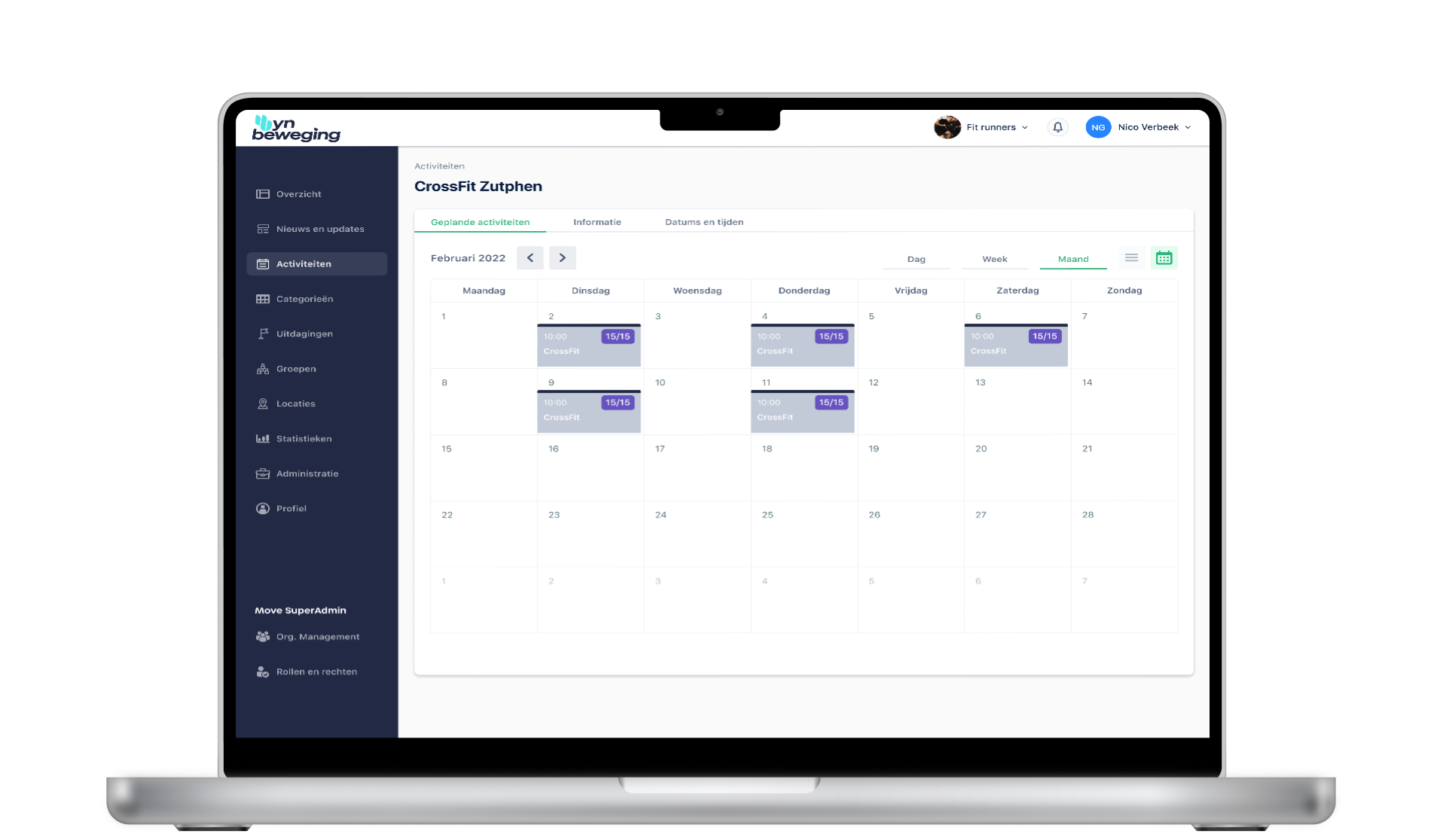 Sportaanbod dashboard Heerenveen | YnBeweging