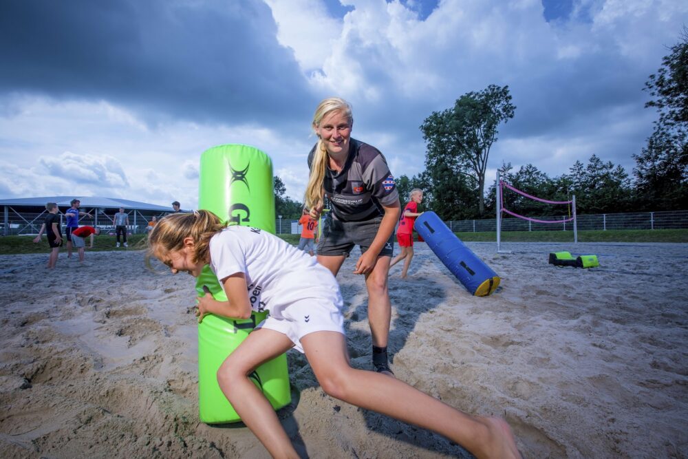 Rugby op zand Heerenveen